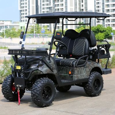 4-Seat Electric Golf Cart With 14-Inch Off-Road Tires Q235 High-Strength Chassis And 10-Inch Multimedia Screen
