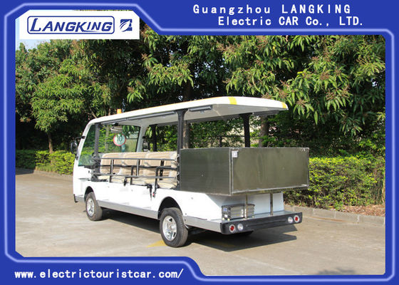 Autobus guidé électrique de 14 Seater, voiture électrique de la navette 72v avec clôturer la boîte de cargaison