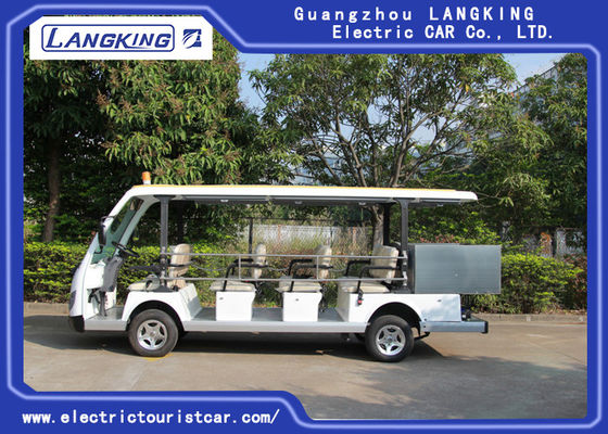 Autobus guidé électrique de 14 Seater, voiture électrique de la navette 72v avec clôturer la boîte de cargaison