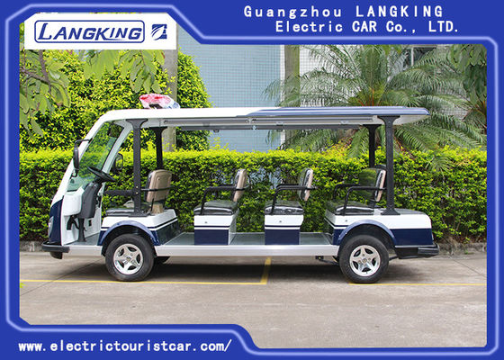 Voiture électrique 72V/5KW de navette de village de 11 Seaters avec la grande lumière sur les dessus Y113B