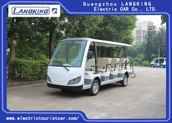 Petite voiture électrique de navette, autobus guidé électrique Max.Speed de 14 personnes 28 km/h