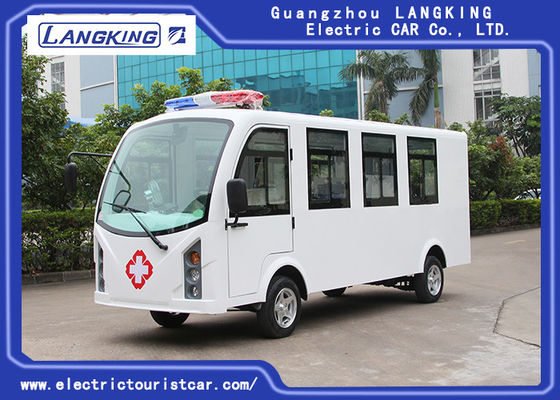 L'ambulance électrique adaptée aux besoins du client 8 de chariot de golf de couleur pose + 1 moteur à courant alternatif Du lit 72V /7.5KW