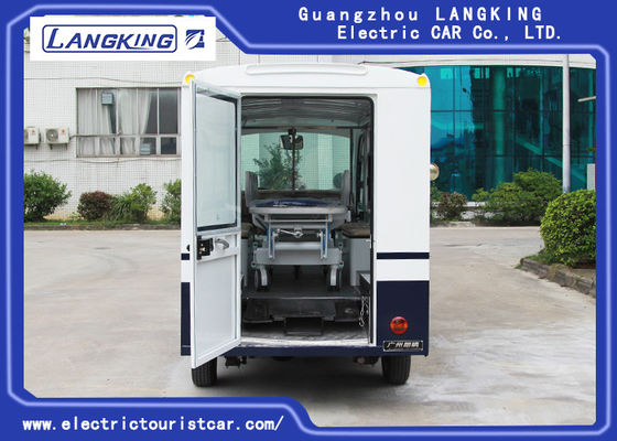 Voiture électrique d'ambulance couleur bleue/blanche avec Toplight pour l'hôpital