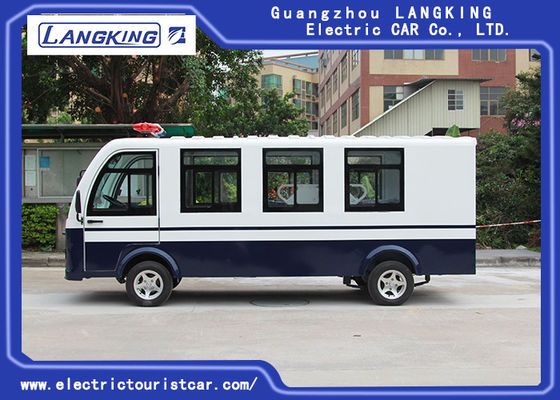 Voiture électrique d'ambulance couleur bleue/blanche avec Toplight pour l'hôpital